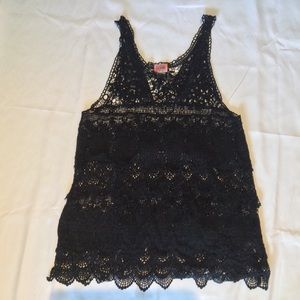 Intimately Free People Black Lace Dress